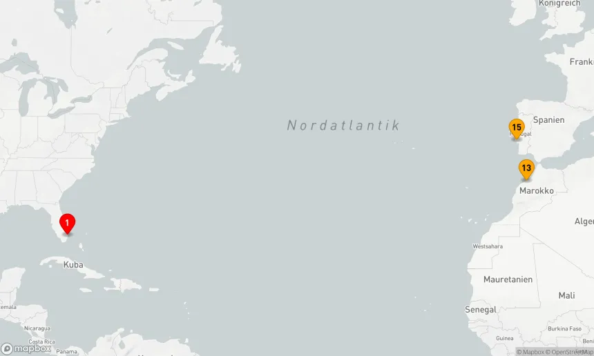 Route 14 Nächte - Atlantische Entdeckungsreise von Kontinent zu Kontinent