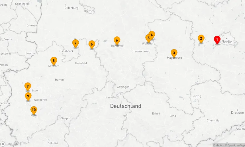 Route 9 Nächte - Auf Kanälen quer durch Deutschland