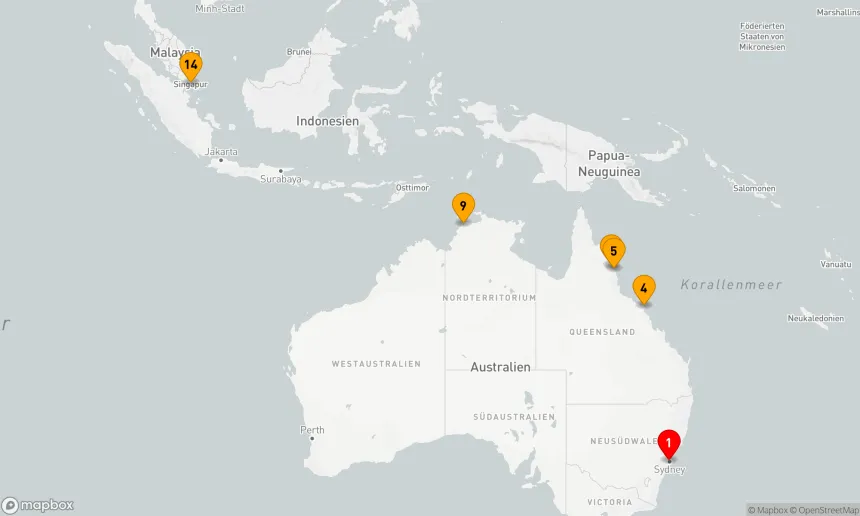 Route 13 Nächte - AUSTRALIEN KREUZFAHRT