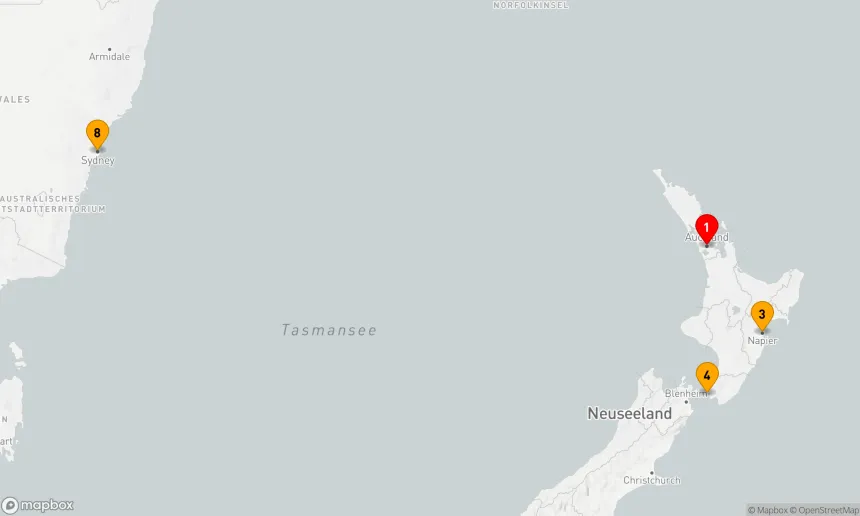 Route 7 Nächte - Australien und Neuseeland