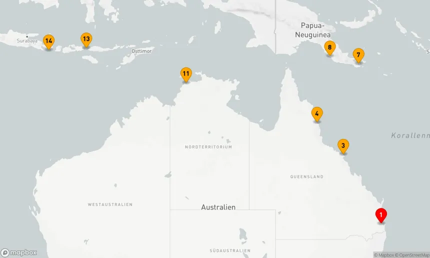 Route 14 Nächte - Australisch-Indonesische Entdeckungsreise
