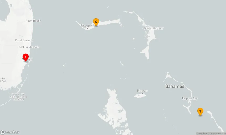 Route 4 Nächte - BAHAMAS