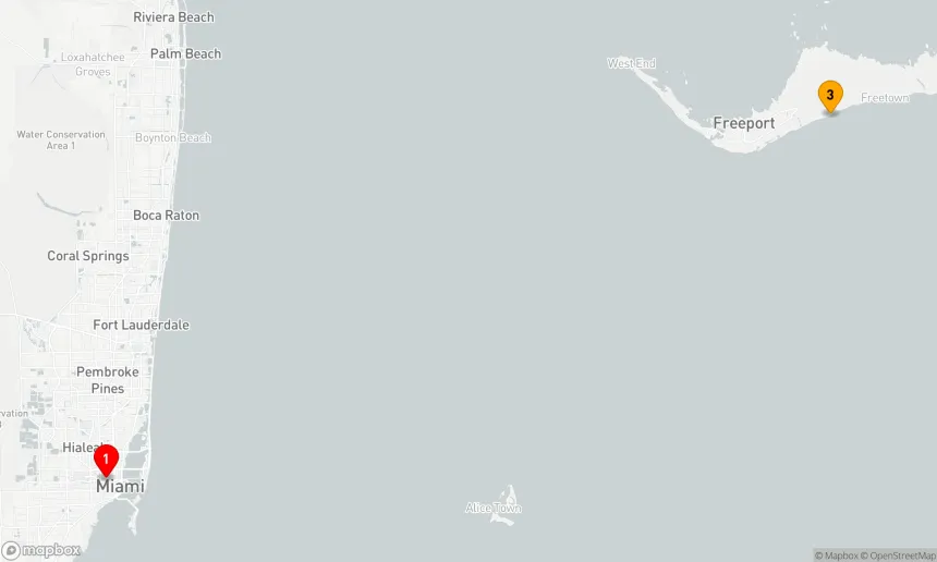 Route 3 Nächte - BAHAMAS