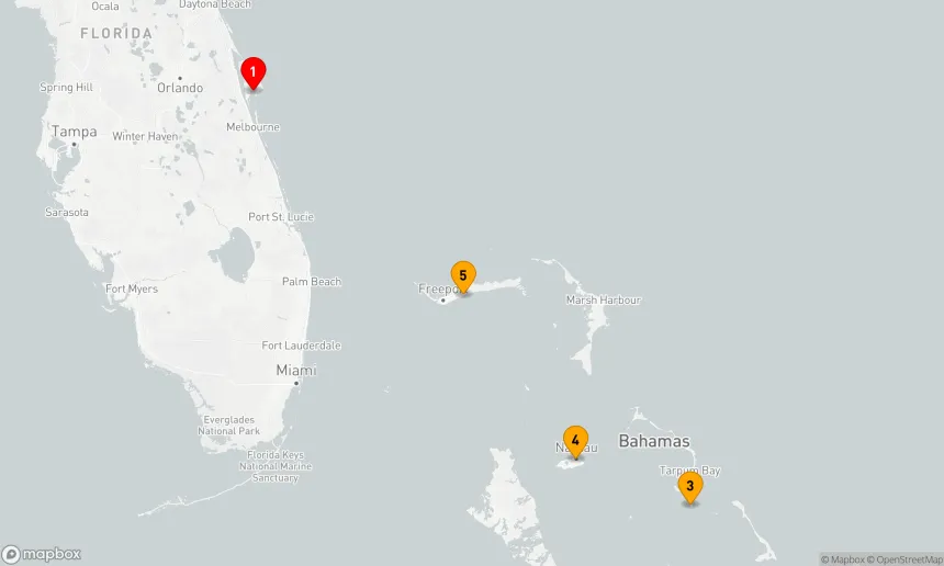 Route 5 Nächte - BAHAMAS