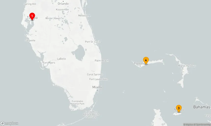 Route 5 Nächte - BAHAMAS