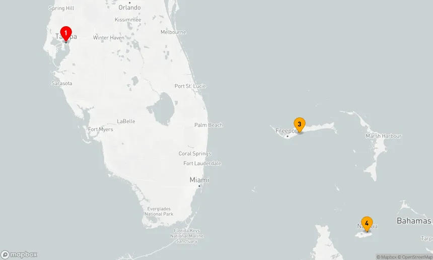 Route 5 Nächte - BAHAMAS