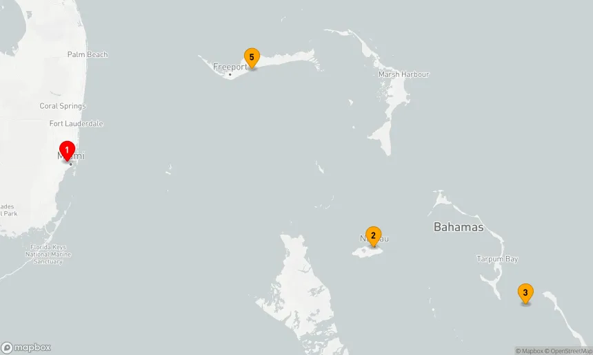 Route 5 Nächte - BAHAMAS