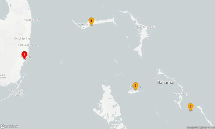 Route 5 Nächte - BAHAMAS