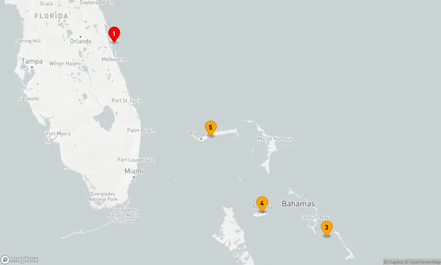 Route 5 Nächte - BAHAMAS