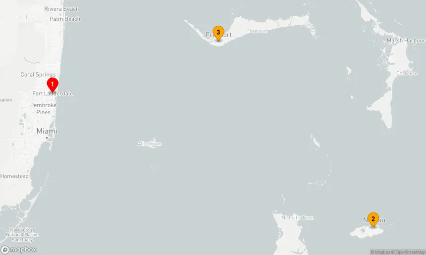 Route 4 Nächte - BAHAMAS GETAWAY KREUZFAHRT