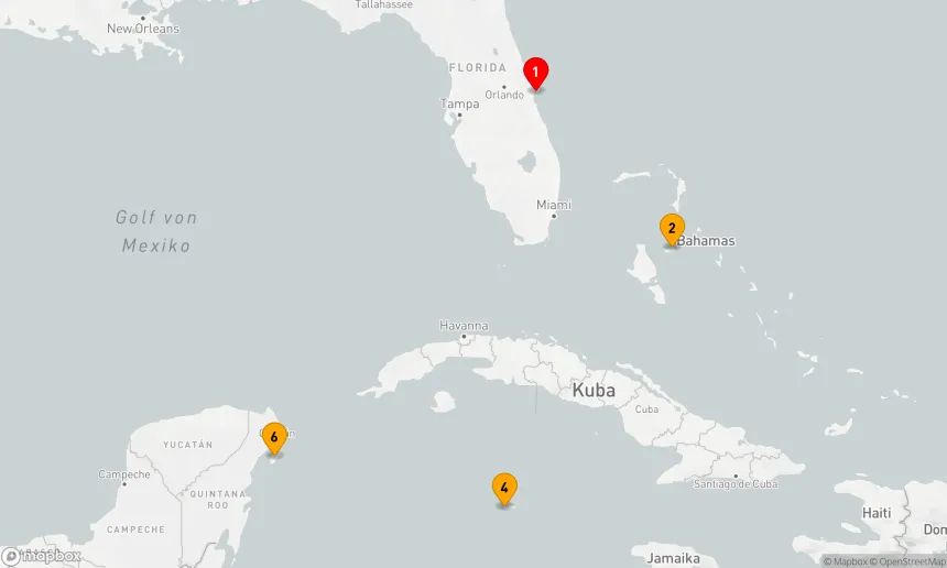 Route 7 Nächte - BAHAMAS, MEXIKO & CAYMAN