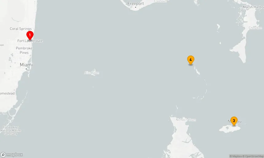 Route 4 Nächte - BAHAMAS & PERFEKTE TAGESKREUZFAHRT