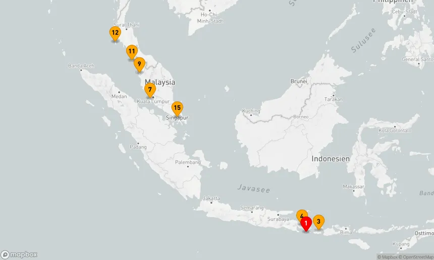 Route 14 Nächte - BALI,  MALAYSIA & THAILAND
