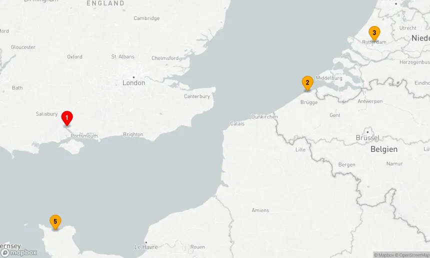 Route 5 Nächte - Belgien, Frankreich und die Niederlande