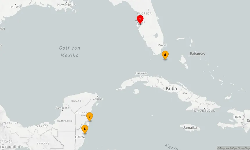 Route 7 Nächte - BELIZE, HONDURAS & MEXIKO URLAUB