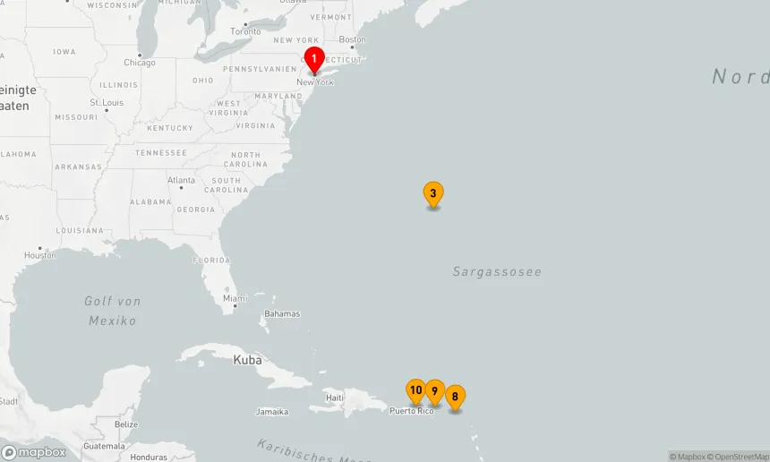 Route 9 Nächte - BERMUDA, SINT MAARTEN & BRITISCHE JUNGFERNINSELN KREUZFAHRT: HAMILTON, PHILIPSBURG & ROAD TOWN