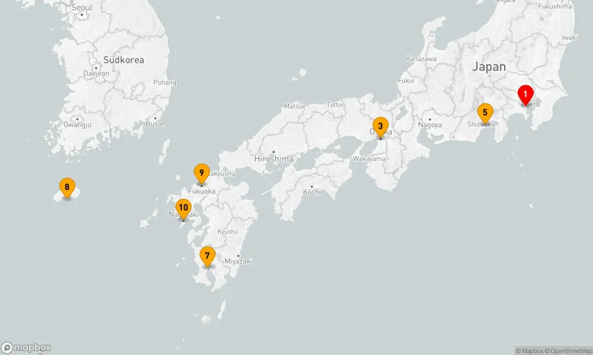 Route 11 Nächte - BEST OF JAPAN: GOLDEN WEEK