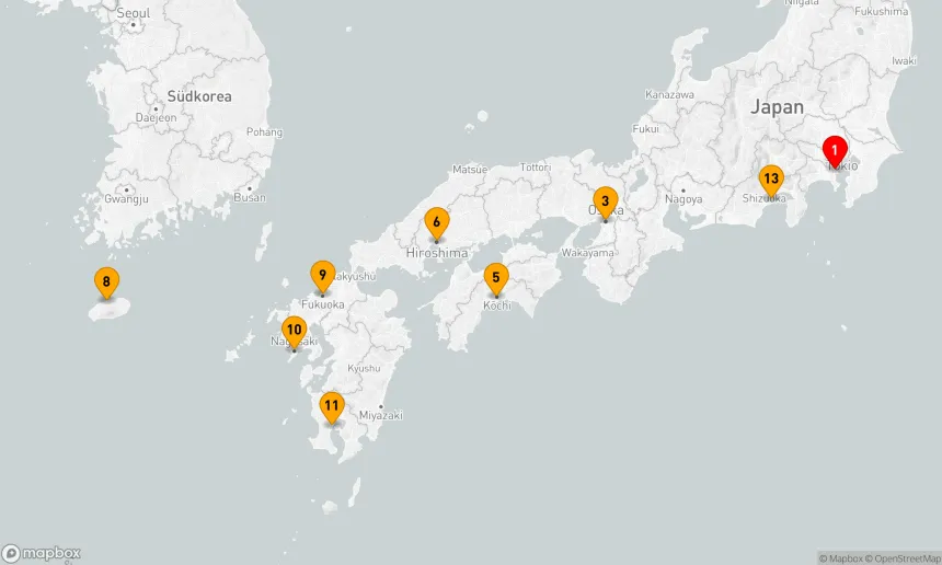 Route 13 Nächte - JAPAN – KIRSCHBLÜTE