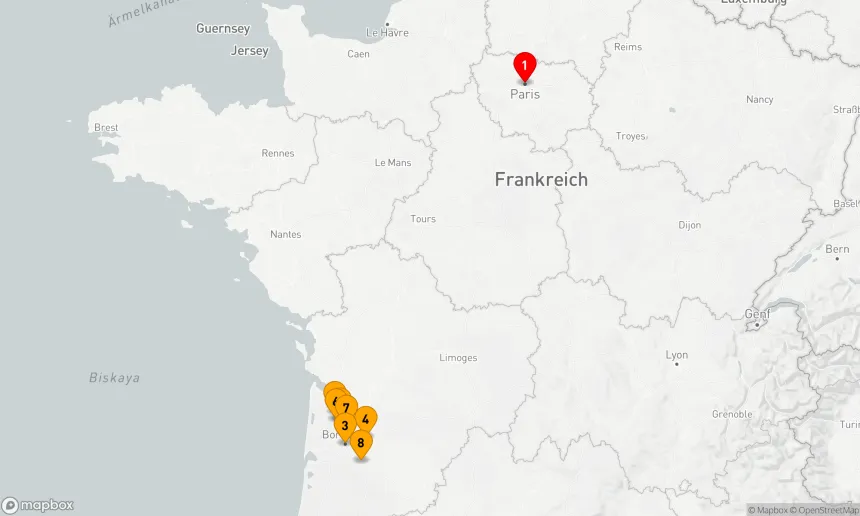 Route 9 Nächte - Bordeaux Affair - eine Weinkreuzfahrt mit den Highlights von Paris