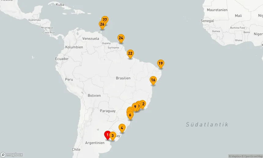 Route 26 Nächte - BRASILIEN-INTENSIV-KREUZFAHRT: SAO PAULO, RIO DE JANIERO & SALVADOR