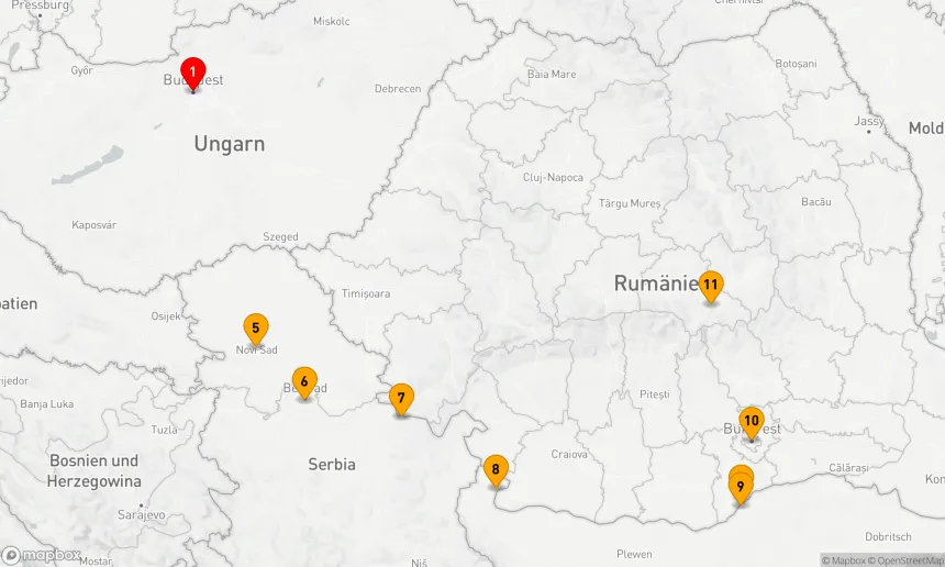 Route 14 Nächte - Budapest Escape & Verzauberung Osteuropas & Siebenbürgen