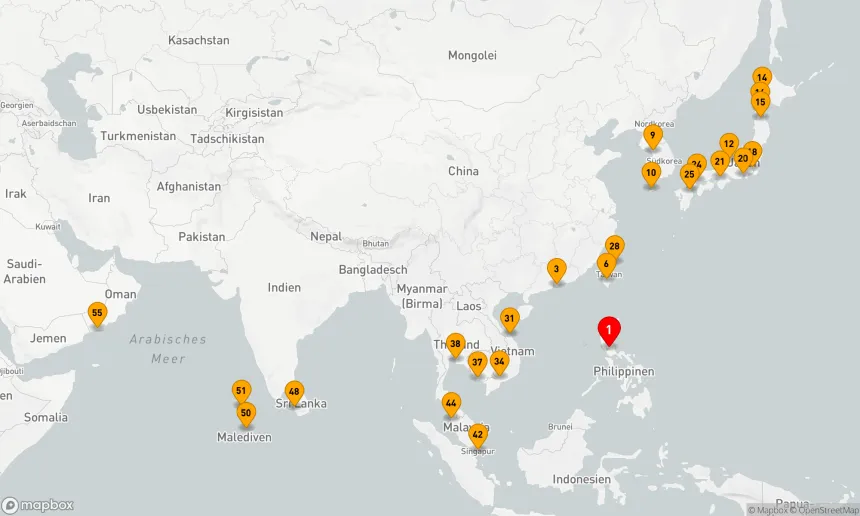 Route 54 Nächte - Bunt & Facettenreich: Ihr Abenteuer in Asien