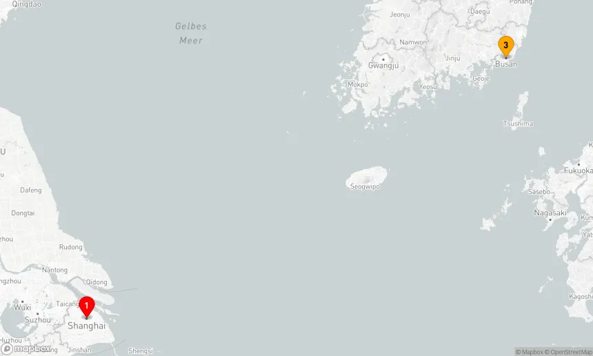 Route 4 Nächte - BUSAN-KREUZFAHRT
