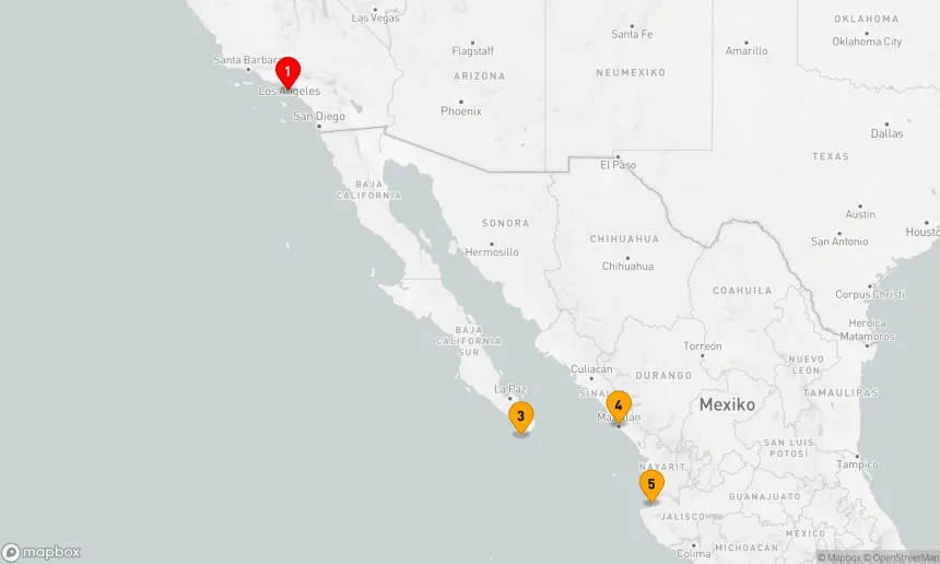 Route 7 Nächte - CABO,  VALLARTA & MAZATLAN