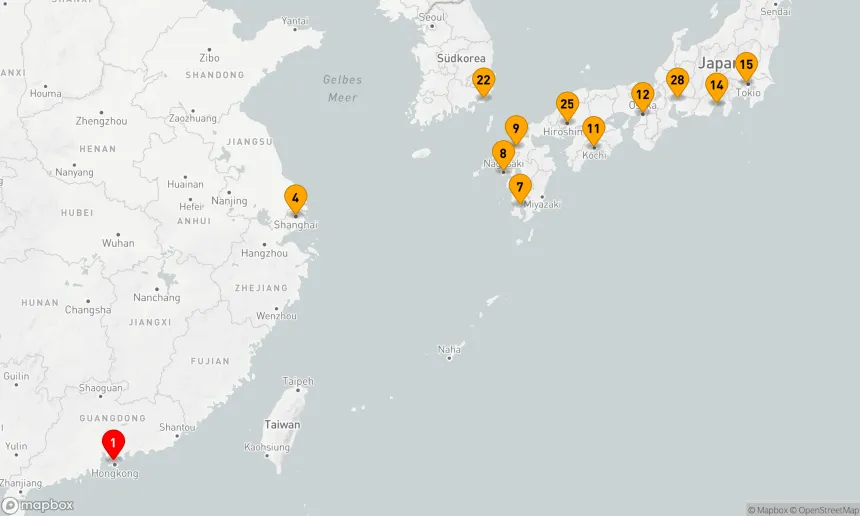 Route 28 Nächte - CHINA & JAPAN FERNOST ENTDECKUNG