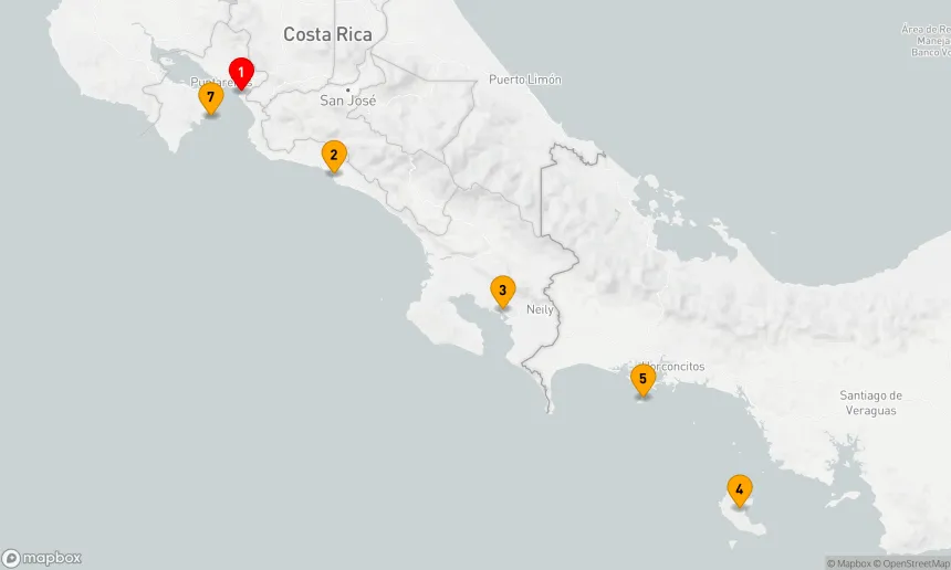 Route 7 Nächte - Costa Rica und Panama