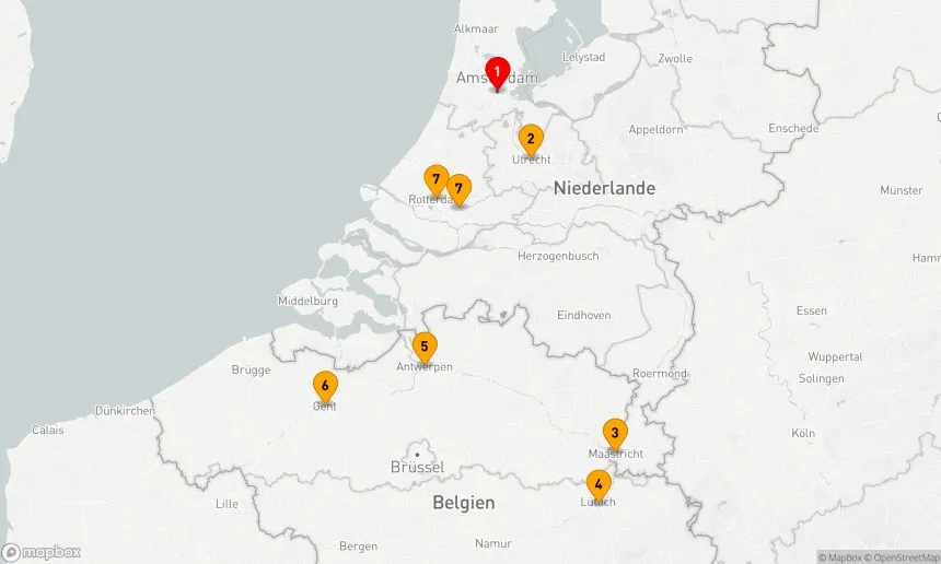 Route 7 Nächte - Das Beste von Holland & Belgien