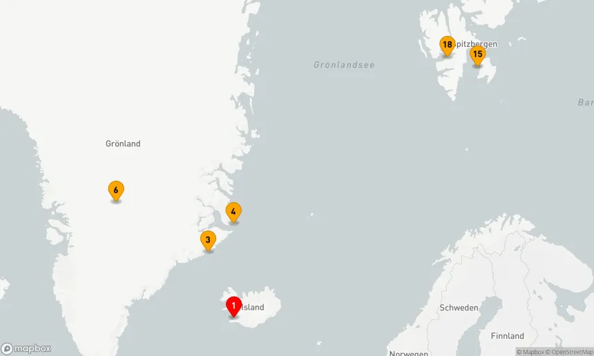 Route 17 Nächte - Der geografische Nordpol und die Ostküste Grönlands