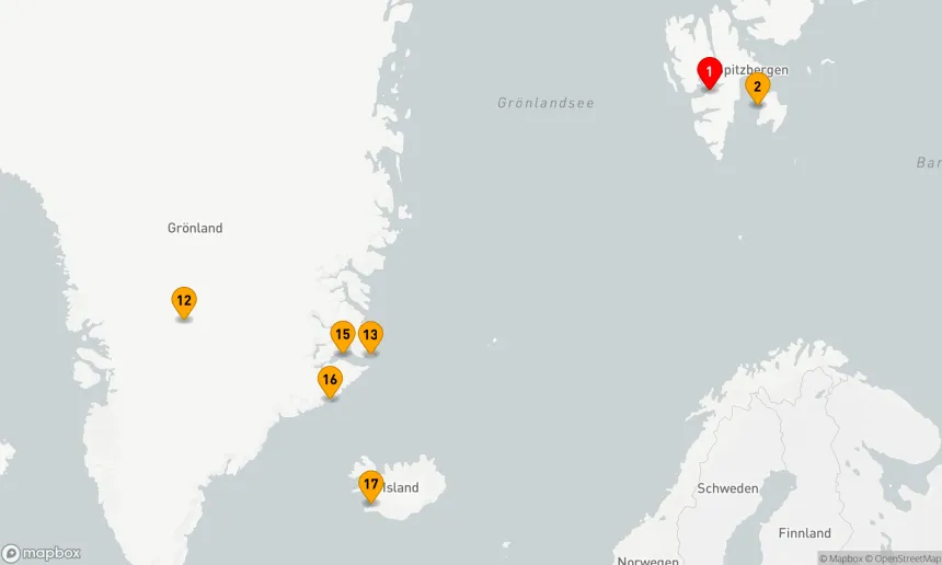 Route 17 Nächte - Der geografische Nordpol und die Ostküste Grönlands