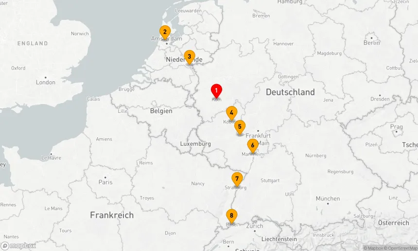 Route 7 Nächte - Der Rhein in voller Länge