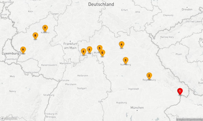 MS Amadeus Cara Kreuzfahrt - 8 Nächte - Deutsche Flusslandschaften von Passau nach Trier ab 14.06.27