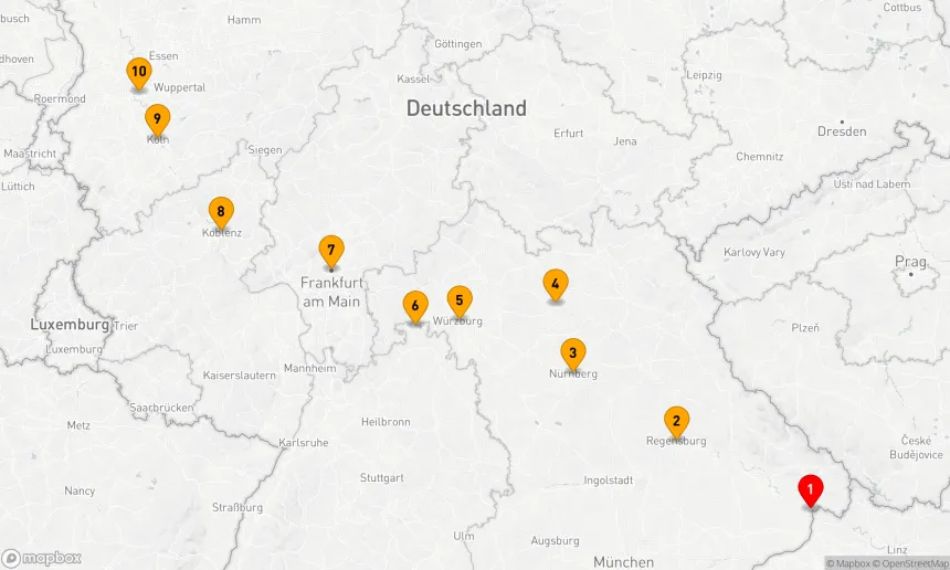 Route 9 Nächte - Deutschlands Facetten