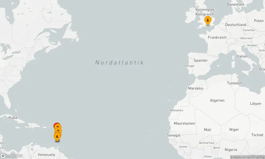 Route 7 Nächte - Die Inseln unter dem Winde – Karibik pur