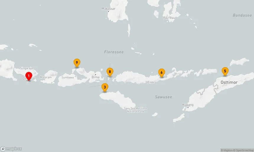 Route 10 Nächte - Die wilden Landschaften Indonesiens