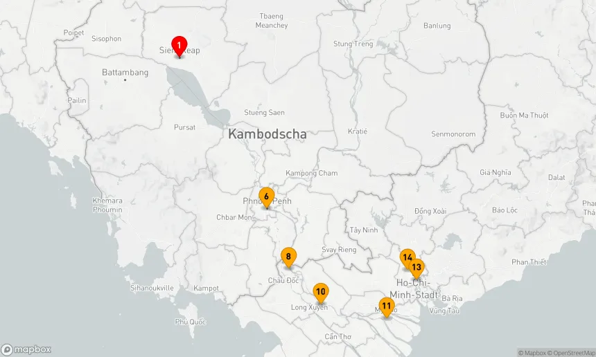 Route 14 Nächte - Die Wunder von Kambodscha,  Vietnam und dem Mekong