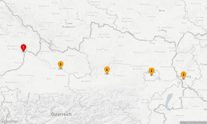 Route 5 Nächte - Donau Erlebnis