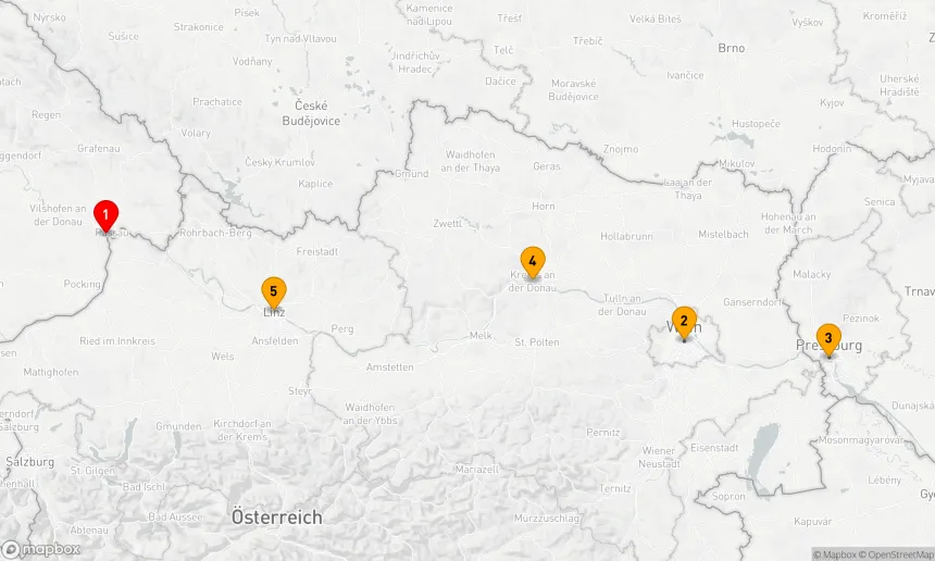Route 5 Nächte - Donau Erlebnis