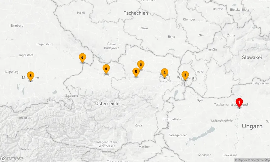 Route 7 Nächte - Donau-Weihnachtsmärkte
