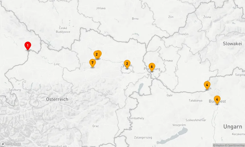 Route 7 Nächte - Donauzauber zwischen Kaiserstädten und Donaumetropolen