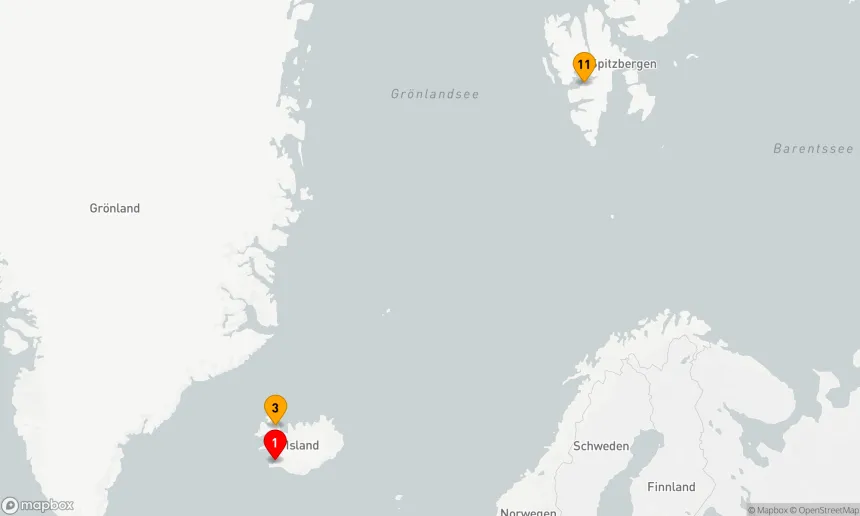 Route 13 Nächte - Drei Perlen der Arktis: Spitzbergen,  Grönland & Island