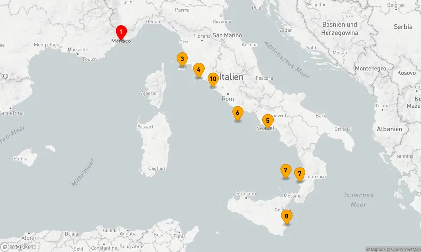 Route 9 Nächte - Eine italienische Symphonie (EUR2813)