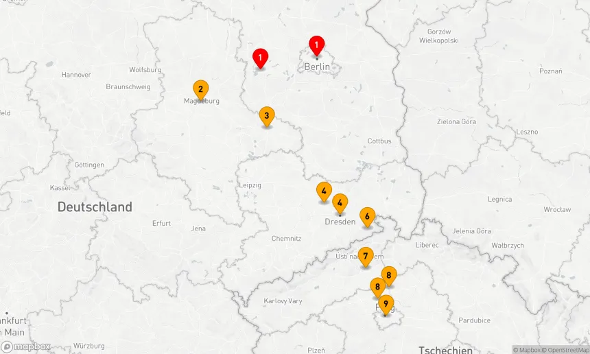 Route 9 Nächte - Eine Symphonie zwischen Berlin und Prag