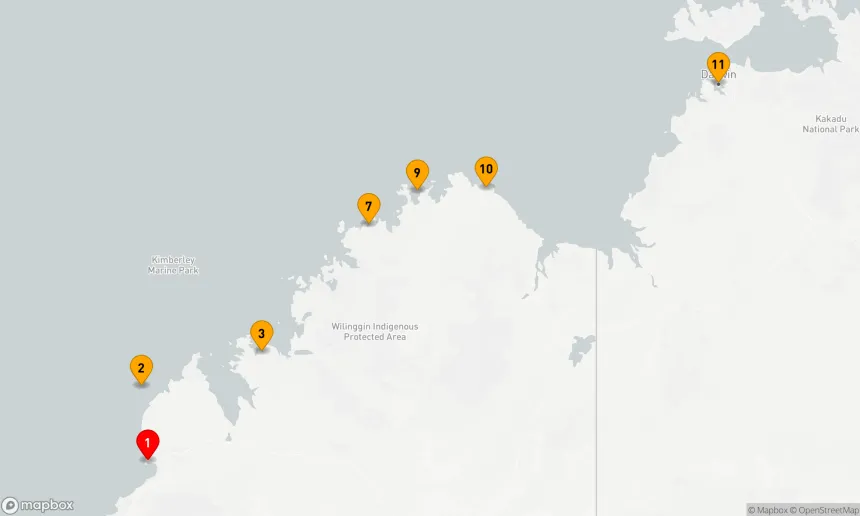 Route 10 Nächte - Entdecken Sie die Kimberley-Küste: Eine alte Wildnis