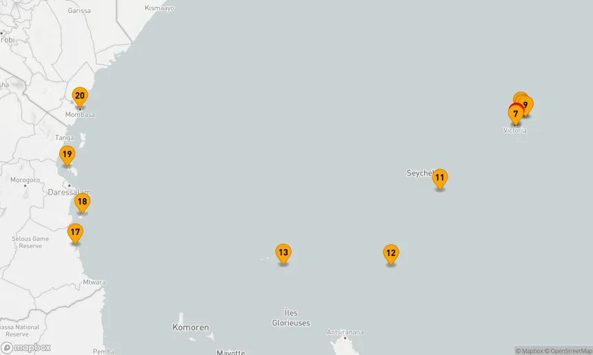 Route 19 Nächte - Entdecken Sie die Seychellen,  Tansania und Kenia