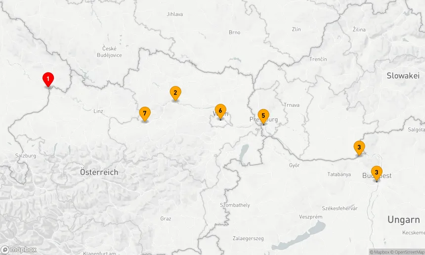 Route 7 Nächte - Entdecken Sie kulturelle Schätze entlang der Donau