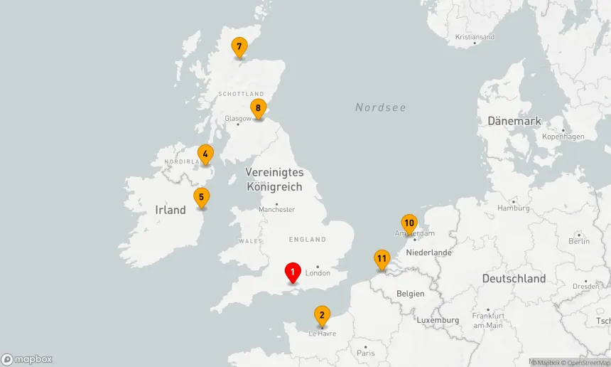 Route 11 Nächte - Entdeckungsreise Nordeuropa und Metropolen